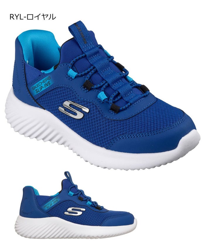 スケッチャーズ スリップインズ キッズ ジュニア スニーカー 男の子 女の子 運動靴 黒 ハンズフリー SKECHERS Slip-ins BOUNDER バウンダー ノーマル幅 403822N 403822L 303585L