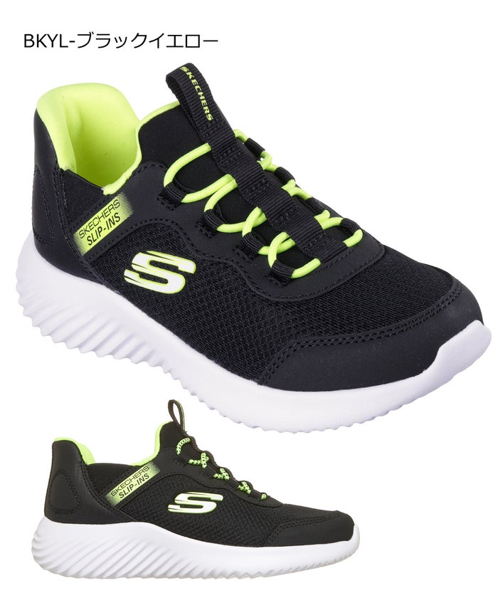 スケッチャーズ スリップインズ キッズ ジュニア スニーカー 男の子 女の子 運動靴 黒 ハンズフリー SKECHERS Slip-ins BOUNDER バウンダー ノーマル幅 403822N 403822L 303585N 303585L