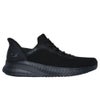 スケッチャーズ スリップインズ メンズ スリッポン 安全靴  ワークシューズ スクワッド カオス SR 200254W BLK ブラック 幅広 防滑 静電 スニーカー SKECHERS 