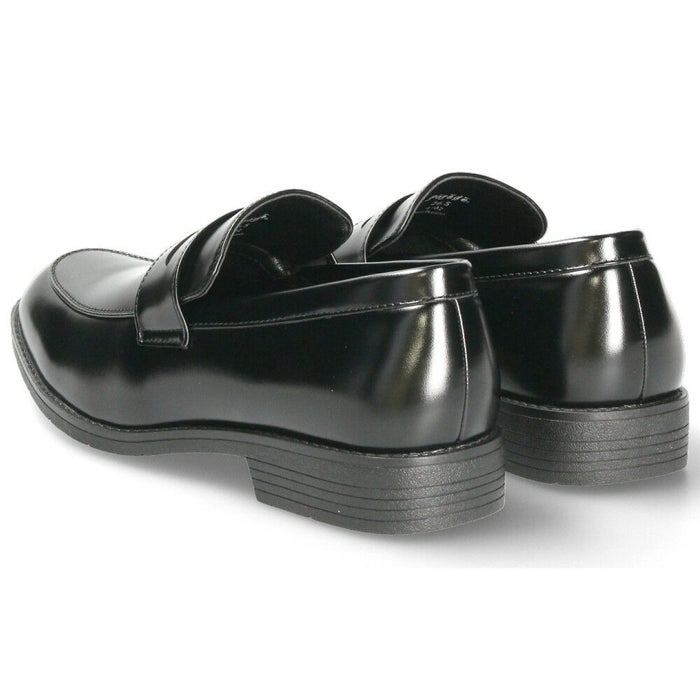 ビジネスシューズ 防水 幅広 5E EEEEE ゆったり 黒 メンズ 紳士 仕事 通勤 リクルート プレーントゥ ローファー Uチップ 合皮 Parade 4101 4102 4103 4104