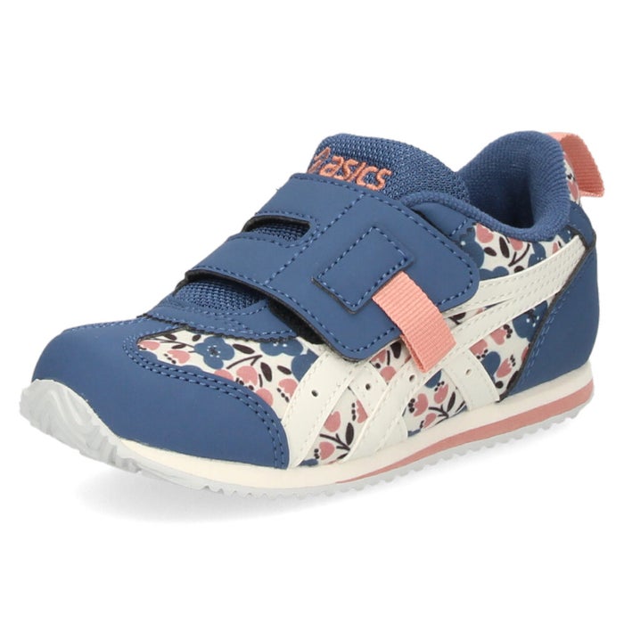 アシックスキッズ スクスク キッズ スニーカー ベルクロ 子供靴 履きやすい 抗菌 消臭 フィット感  ネイビー ピンク ASICS KIDS SUKU2 アイダホ ミニ KT-ES G 1144A374