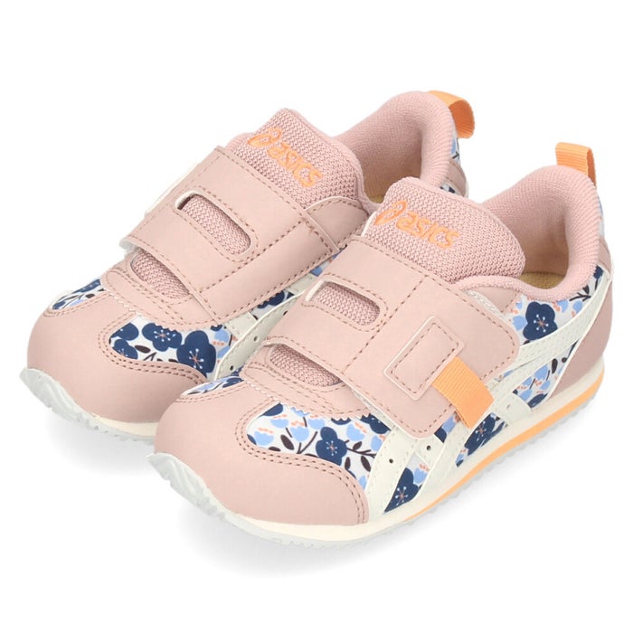 アシックスキッズ スクスク キッズ スニーカー ベルクロ 子供靴 履きやすい 抗菌 消臭 フィット感  ネイビー ピンク ASICS KIDS SUKU2 アイダホ ミニ KT-ES G 1144A374