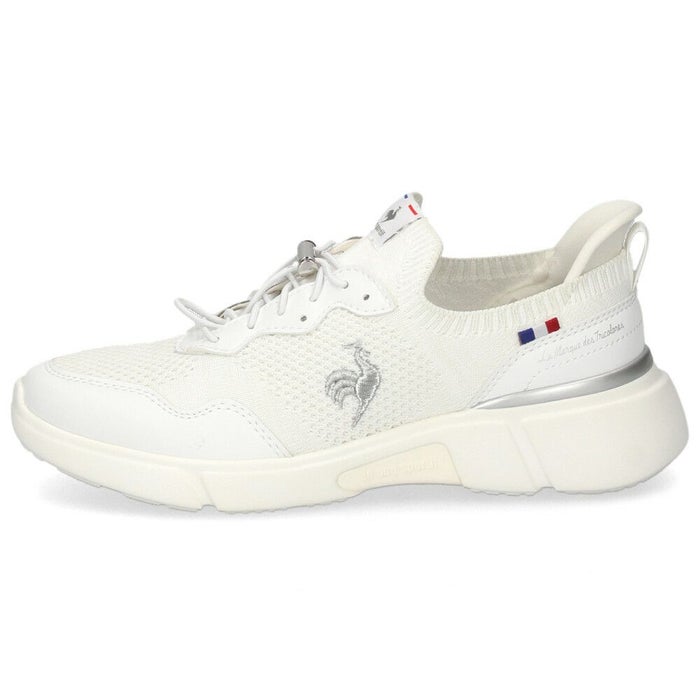 ルコック スポルティフ レディース スリッポン 履きやすい 軽量 3E相当 屈曲 LECOQ LCS ロワール 幅広 ワイド 軽い QL3XJC01 ブラック ホワイト ベージュ グレーシルバー ゴム紐 さっと履ける すぐ履ける 消臭 はっ水 バンジーレース ドローコード きれいめ