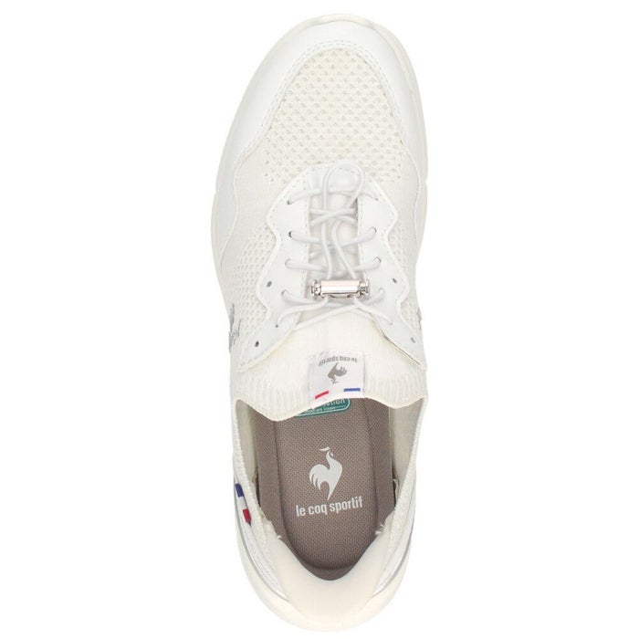 ルコック スポルティフ レディース スリッポン 履きやすい 軽量 3E相当 屈曲 LECOQ LCS ロワール 幅広 ワイド 軽い QL3XJC01 ブラック ホワイト ベージュ グレーシルバー ゴム紐 さっと履ける すぐ履ける 消臭 はっ水 バンジーレース ドローコード きれいめ