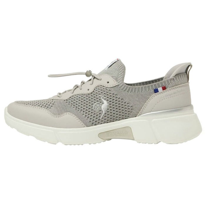 ルコック スポルティフ レディース スリッポン 履きやすい 軽量 3E相当 屈曲 LECOQ LCS ロワール 幅広 ワイド 軽い QL3XJC01 ブラック ホワイト ベージュ グレーシルバー ゴム紐 さっと履ける すぐ履ける 消臭 はっ水 バンジーレース ドローコード きれいめ