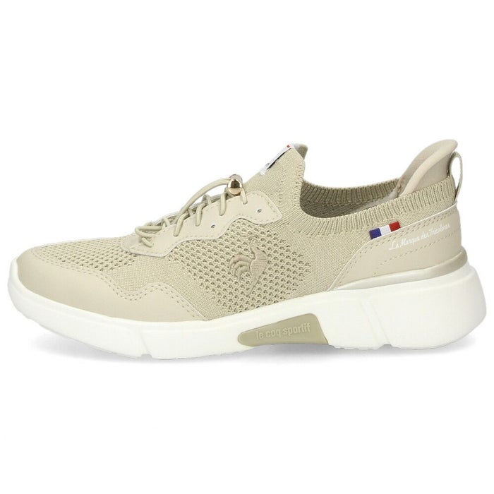 ルコック スポルティフ レディース スリッポン 履きやすい 軽量 3E相当 屈曲 LECOQ LCS ロワール 幅広 ワイド 軽い QL3XJC01 ブラック ホワイト ベージュ グレーシルバー ゴム紐 さっと履ける すぐ履ける 消臭 はっ水 バンジーレース ドローコード きれいめ