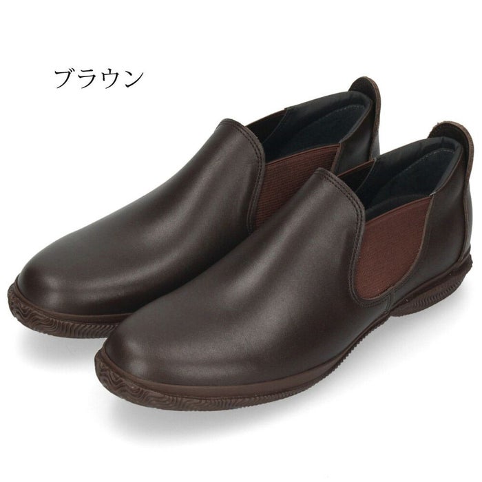 スピングル ショートブーツ スリッポン メンズ 本革 6125 ショートサイドゴアモデル SPINGLE 靴 ローカット 撥水 レザー