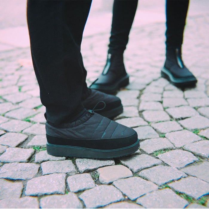 【正規販売店】 SUBU スブ メンズ カマン モック シューズ KAMAN Moc Shoes ブラック 黒 厚底 起毛 ボア 暖かい 防寒 秋冬 シューズ 靴 SK112 SK113 SK114