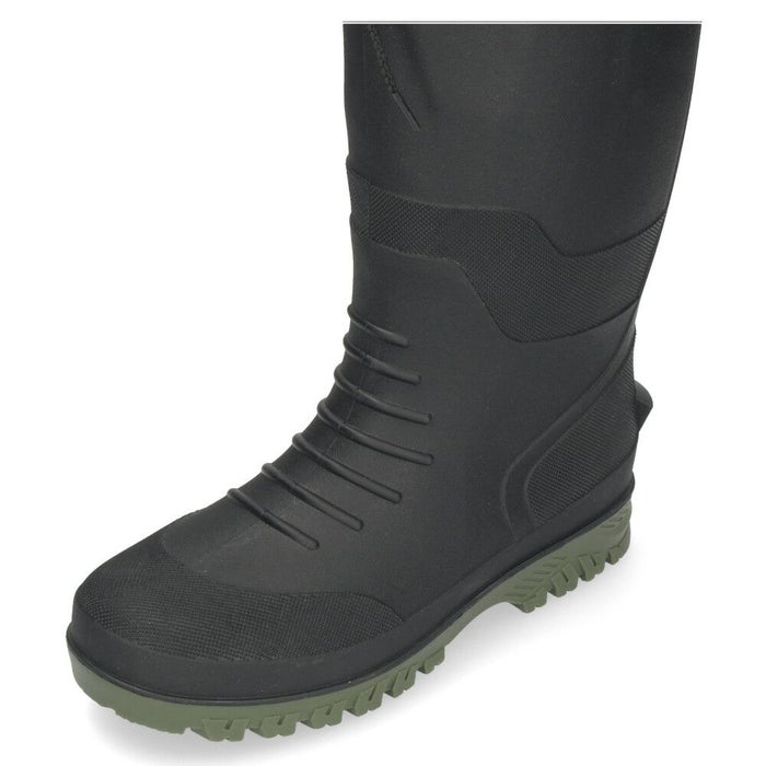 長靴 メンズ ロング 軽量 農作業 屈曲性 柔軟性 雪 滑りにくい 除雪 レインブーツ ガーデニング Parade 5901 ブラック 黒 カーキ ネイビー