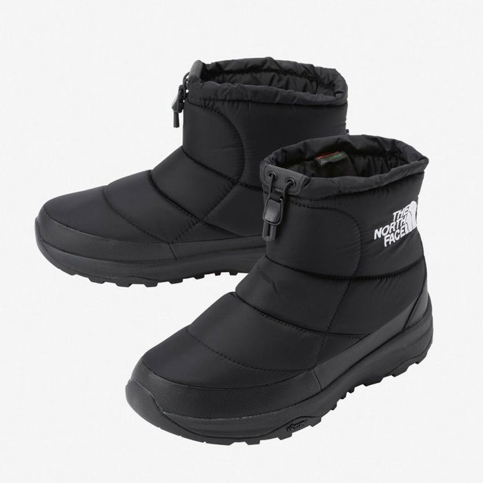 ノースフェイス メンズ レディース ブーツ 防水 ヌプシ ブーティ ウォータープルーフ ロゴ ショート アークティックグリップ NF52485 防滑 保温 撥水 靴 シューズ 黒 ブラック グレー THE NORTH FACE