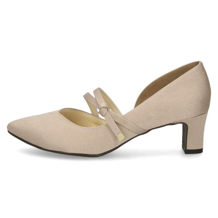 パンプス レディース 8423 5cmヒール ポインテッドトゥ  ストラップ 靴 日本製 ミドルヒール ビジネス フォーマル 普段使い Tete-a-Tete テテ・ア・テテ 