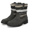ミネトンカ ブーツ レディース MINNETONKA JOLI ジョリ 82047 82045 ニットブーツ ショートブーツ ローヒール ファブリック クッション 厚底 防寒