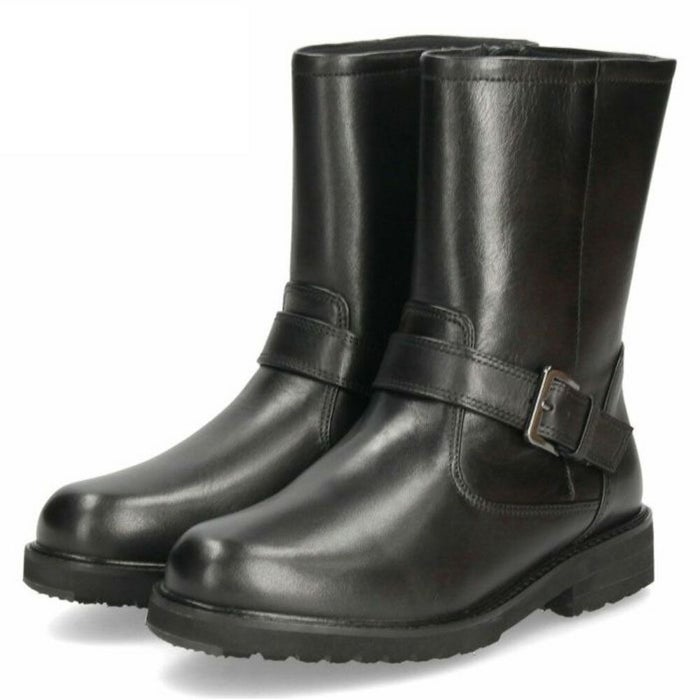 あしながおじさん エンジニアブーツ レディース 1610037 ショートブーツ 撥水 防水 防滑 クッション 軽量ソール 黒