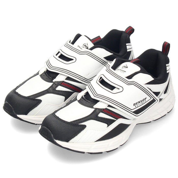 ダンロップ スニーカー メンズ 靴 ウォーキングシューズ 幅広 軽い 撥水 ダンロップリファインド DM2021 M2021 ホワイト ブラック ベージュ グレー 黒 白 ベルクロ 面ファスナー DUNLOP REFINED