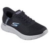 スケッチャーズ スリップインズ メンズ スニーカー 幅広 ハンズフリー スリッポン ウォーキングシューズ SKECHERS Slip-ins ゴーウォーク フレックス ハンズ アップ 216324WW ブラック グレー ブラウン 履きやすい 靴 ゴム紐 5E相当 黒