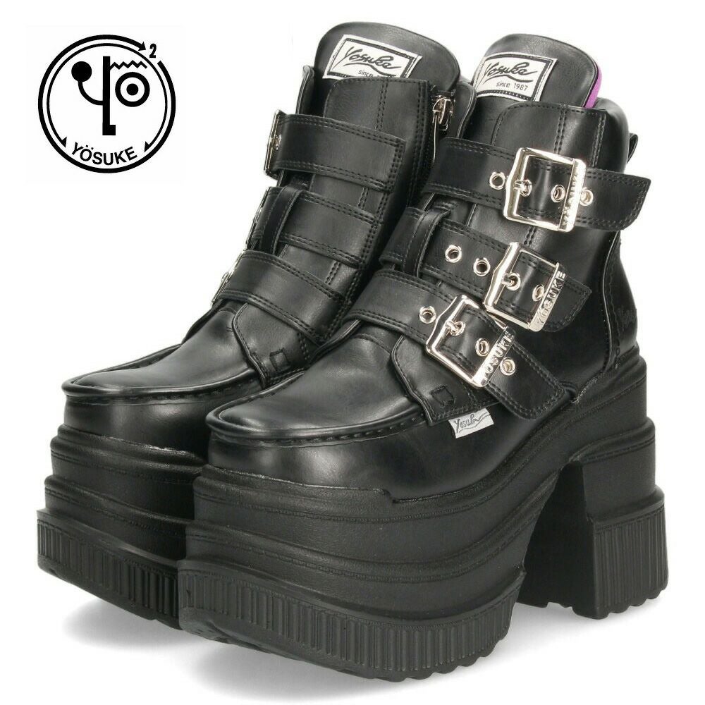 ブーツ レディース 厚底ショートブーツ ヨースケ YOSUKE 4460051