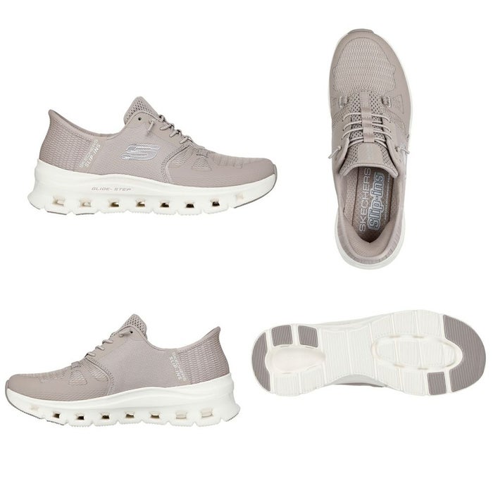 スケッチャーズ スリップインズ レディース スニーカー 厚底 ハンズフリー スリッポン ウォーキングシューズ SKECHERS Slip-ins グライドステップ プロ 150420 靴 履きやすい ゴム紐 ノーマル幅 黒