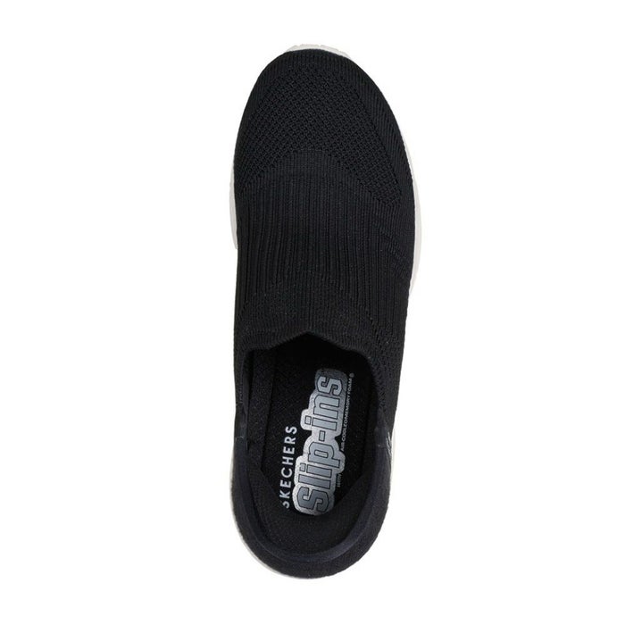 スケッチャーズ スリップインズ ハンズフリー スリッポン スニーカー レディース ウノ ウェッジ キッキング ニット Slip-ins SKECHERS 177523 UNO WEDGE KICKIN' KNIT ブラック 黒 ブラッシュピンク オフホワイト 白 ノーマル幅 履きやすい