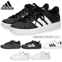 アディダス グランドコート 3.0 J adidas スニーカー キッズ レディース KK3791 KJ4367 JP9365 JP9366 JP9110 GRAND COURT 3.0 J ジュニア ホワイト ブラック 靴 通学 通勤 タウンユース 軽量 シンプル
