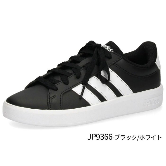 アディダス グランドコート 3.0 J adidas スニーカー キッズ レディース KK3791 KJ4367 JP9365 JP9366 JP9110 GRAND COURT 3.0 J ジュニア ホワイト ブラック 靴 通学 通勤 タウンユース 軽量 シンプル