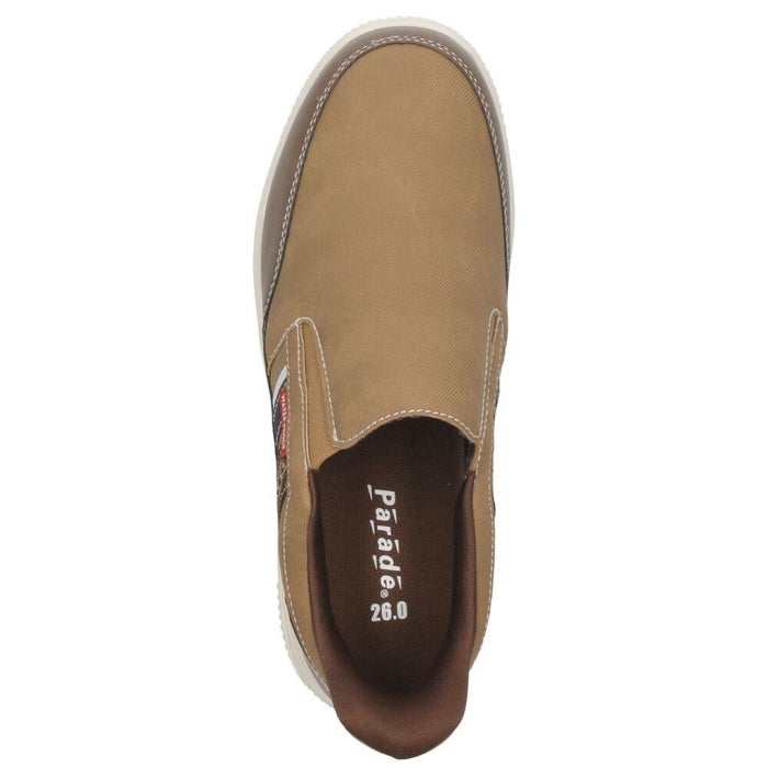 スリッポン メンズ カジュアルスニーカー スリップイン 防水 軽量 軽い ゴム紐 履きやすい 楽ちん 合皮 黒 ブラック ネイビー ブラウンParade パレード 996WRP 997WRP