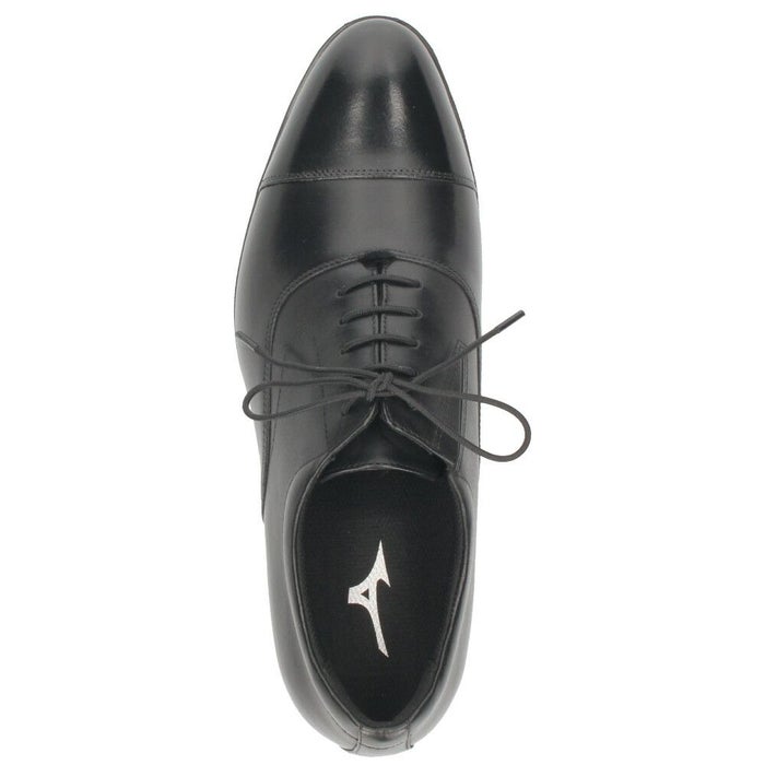 ミズノ ビジネスシューズ メンズ 革靴 ストレートチップ プレーントゥ スリッポン 本革 黒 MIZUNO エクスライト ST3 PT2 SO B1GM 250009 250109 250209 ブラック