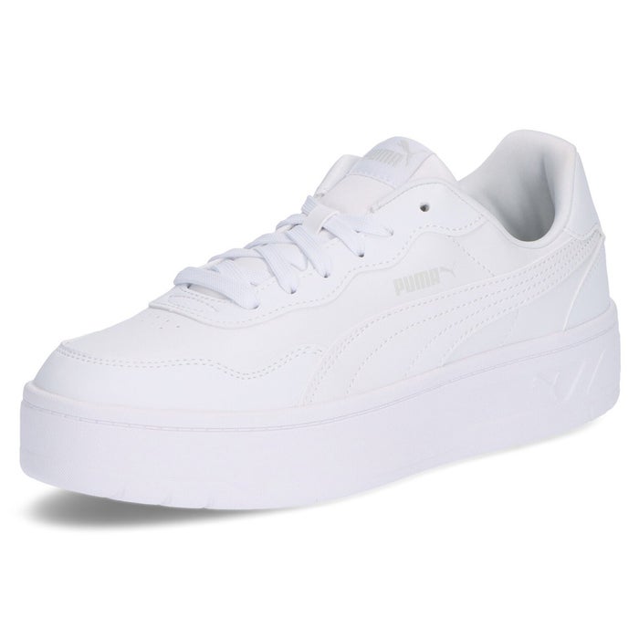 PUMA プーマ コート ラリー スカイ デニム フラワー 400368 407396 407397 レディース スニーカー 靴 Court Rally Sky ローカット 厚底 コートスニーカー