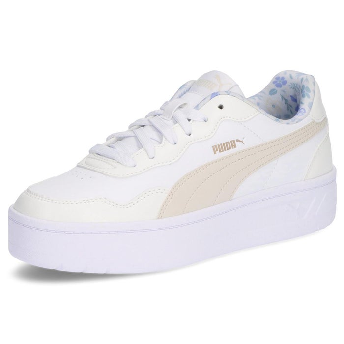 PUMA プーマ コート ラリー スカイ デニム フラワー 400368 407396 407397 レディース スニーカー 靴 Court Rally Sky ローカット 厚底 コートスニーカー