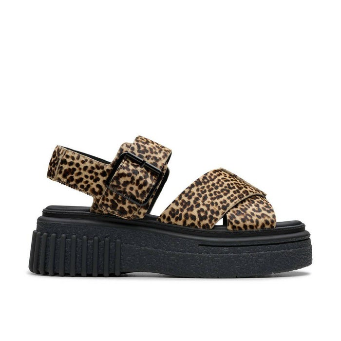 クラークス レディース サンダル 厚底 本革 アンクルストラップ Clarks Evamar Wish 26182050 26181199 26181202