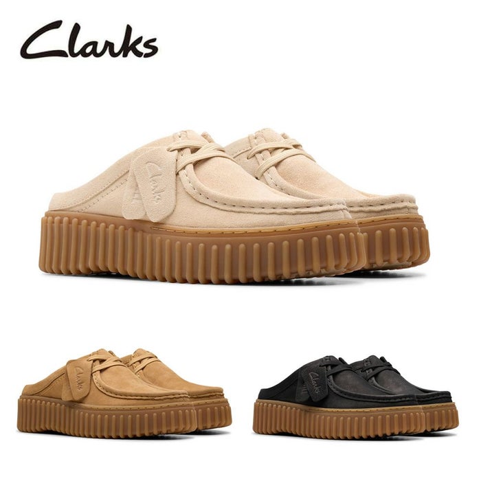 クラークス レディース サボサンダル 厚底 本革 トーヒルミュール Clarks Torhill Mule 26181197 26181196 26181193