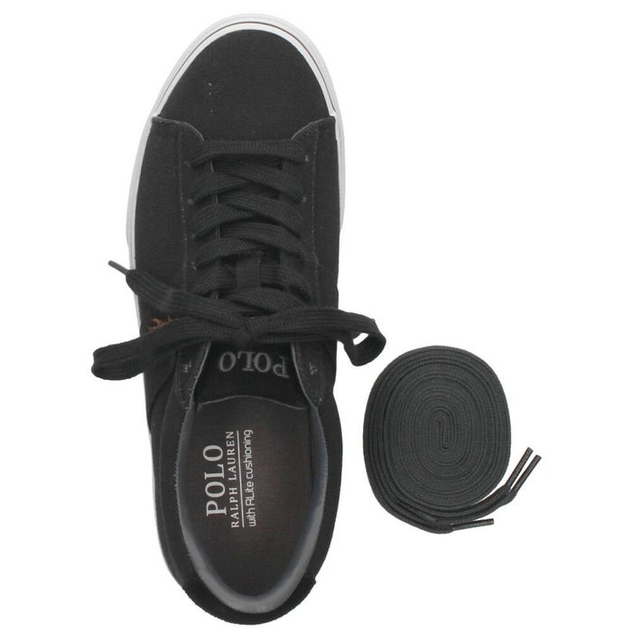 ポロ ラルフローレン スニーカー メンズ 黒 紺 ローカット キャンバス ブラック ネイビー POLO RALPH LAUREN SAYER NE SK VLC 816749369001 816749369002