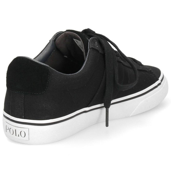 ポロ ラルフローレン スニーカー メンズ 黒 紺 ローカット キャンバス ブラック ネイビー POLO RALPH LAUREN SAYER NE SK VLC 816749369001 816749369002