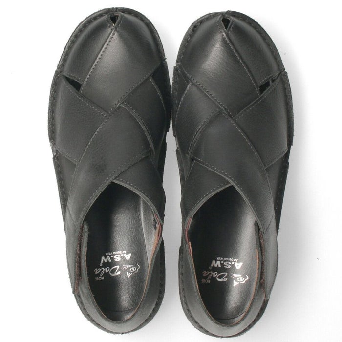 本革 グルカシューズ レディース ブラック ブラウン フォレスト カジュアル 靴 軽量 幅広 4E 黒 茶色 日本製 7318 Dola&A.S.W