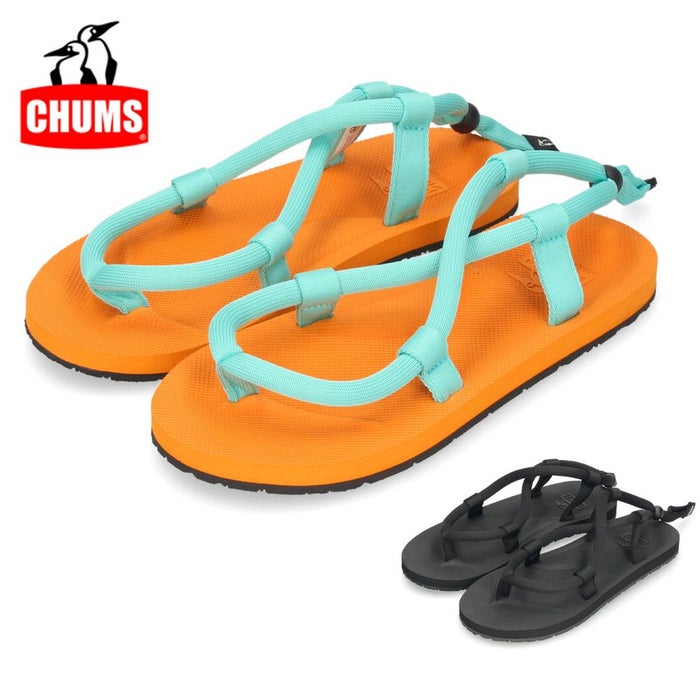 チャムス サンダル メンズ レディース 1025 チャムスリテイナーサンダル CHUMS 歩きやすい 滑りにくい 黒 ブラック オレンジ