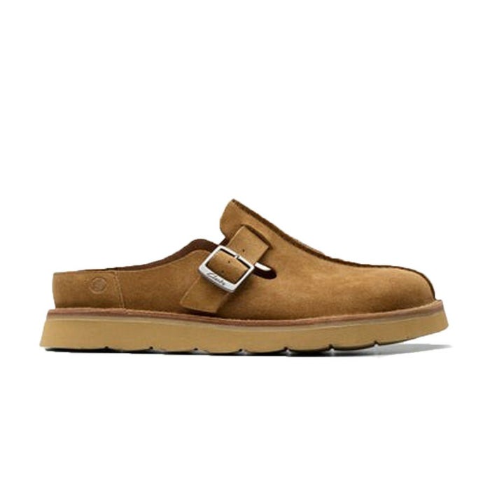 クラークス レザーサンダル メンズ 26180879 26180881 ソルスブリーミュール シューズ CLARKS スエード 黒 ブラック ブラウン 普段履き