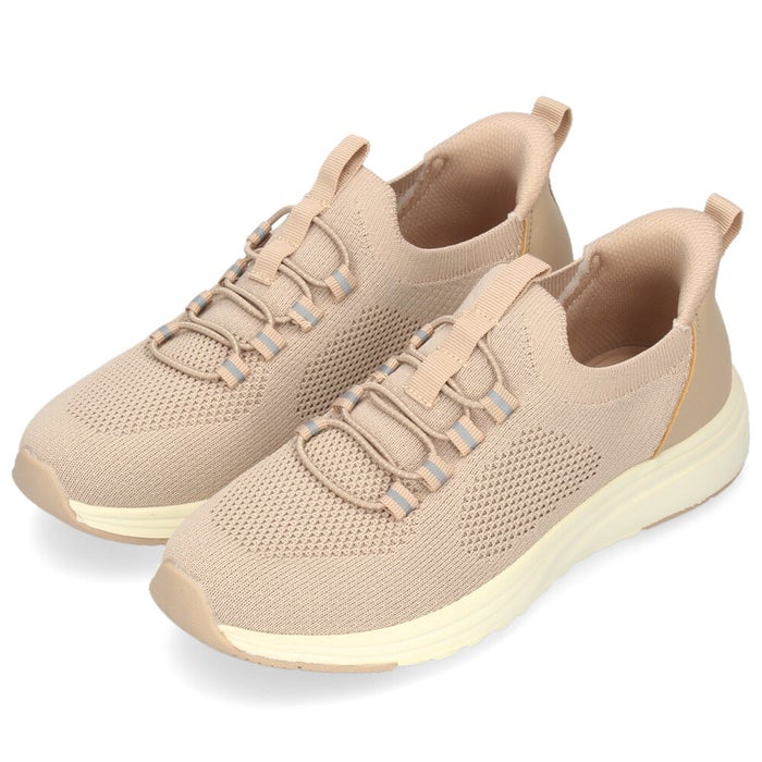 スニーカー レディース スリッポン 軽量 歩きやすい 疲れない 厚底 おしゃれ 靴 楽すぽっ ブラック ピンクベージュ 黒 グレー パレード Parade 91301