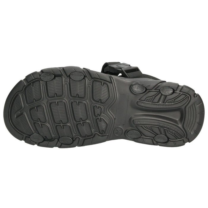 メンズ サンダル カジュアル 黒 かかと付き スポーツサンダル 軽量 歩きやすい 面ファスナー 調節可能 ブラック カーキ パレード 52101 Parade