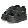 ヨースケ 厚底サンダル レディース ブラック 黒 スポーツサンダル ベルクロ スポサン YOSUKE 2710021