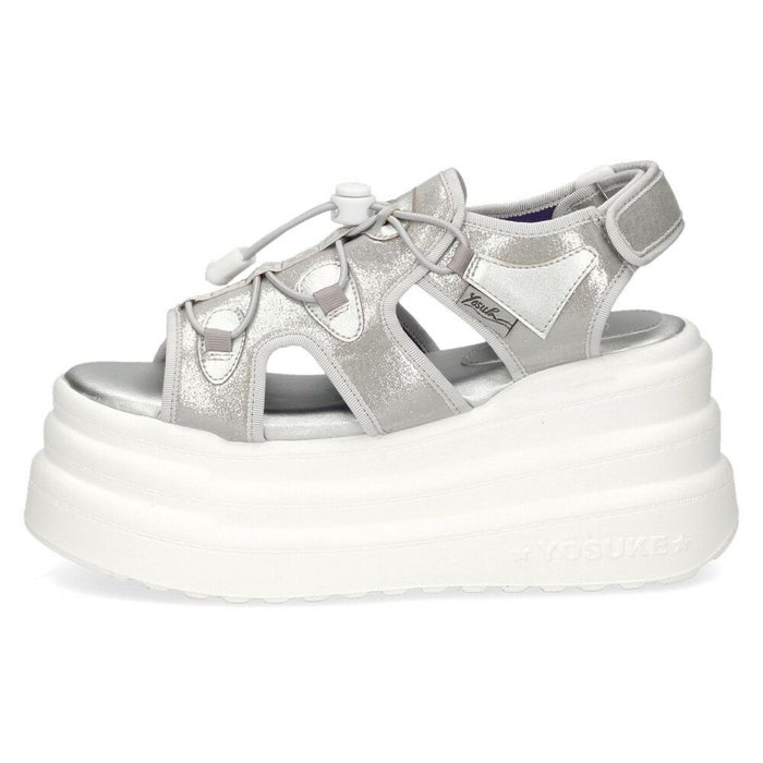 ヨースケ 厚底サンダル レディース ブラック 黒 スポーツサンダル ベルクロ スポサン YOSUKE 2710021