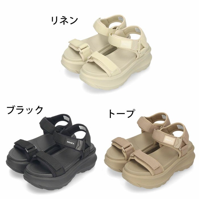 シャカ 厚底サンダル レディース SK-323 SHAKA ストラップ カジュアル スポーツ サンダル アウトドア スポサン おしゃれ