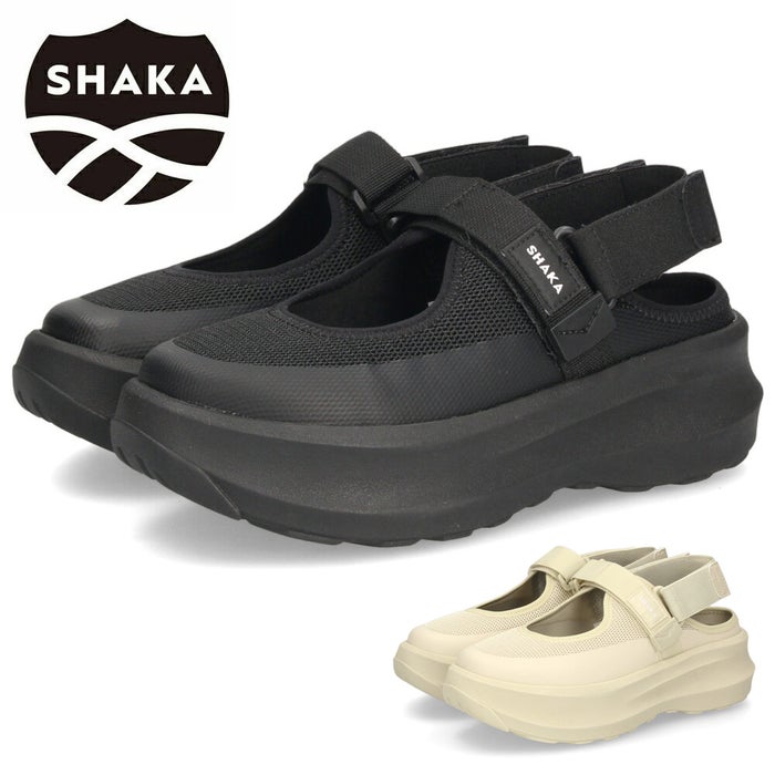 SHAKA シャカ サンダル レディース スニーカーサンダル 厚底 メリージェーン トレイル チャンキー GES MARYJANE TRAIL CHUNKY GES つま先あり メッシュ 2way SK-326V2