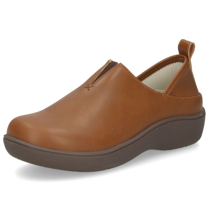 スリッポン レディース シューズ かかとが踏める 2WAY 防滑 靴 幅広 3E ブラック 黒 アイボリー ブラウン Parade パレード 51303