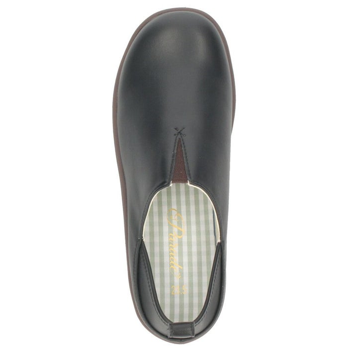 スリッポン レディース シューズ かかとが踏める 2WAY 防滑 靴 幅広 3E ブラック 黒 アイボリー ブラウン Parade パレード 51303