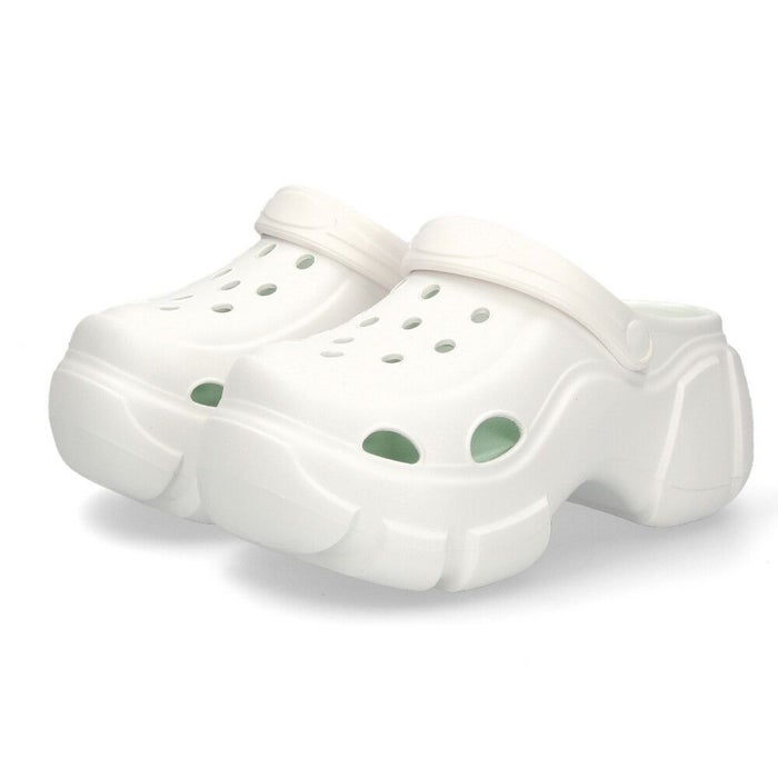 サンダル レディース おしゃれ 厚底 ヒール 黒 白 クロッグサンダル ブラック ホワイト チャンキーソール 51503 パレード Parade