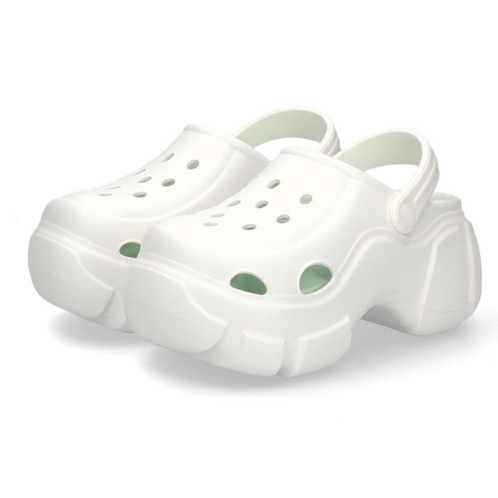 サンダル レディース おしゃれ 厚底 ヒール 黒 白 クロッグサンダル ブラック ホワイト チャンキーソール 51503 パレード Parade