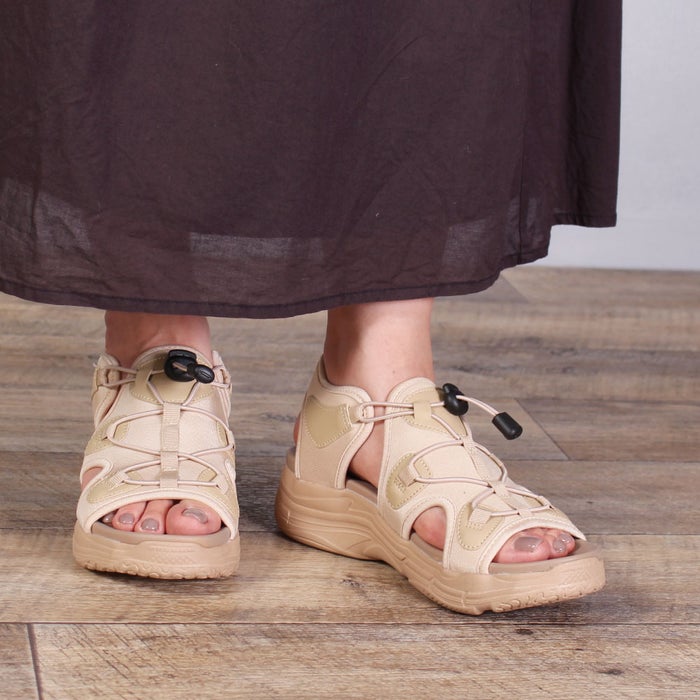 モズ サンダル レディース 厚底 51102 moz カジュアル スポーツ カバード コードサンダル ゴム紐 おしゃれ 疲れにくい スポサン