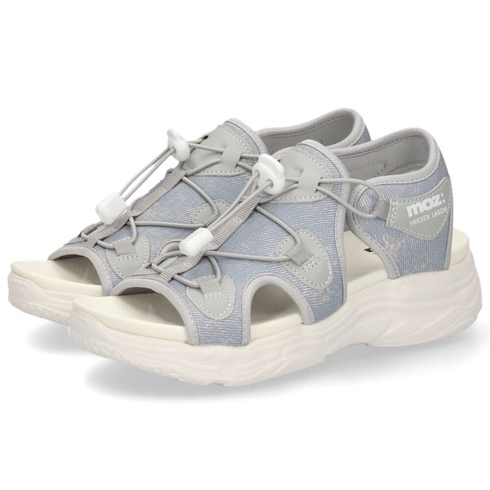 モズ サンダル レディース 厚底 51102 moz カジュアル スポーツ カバード コードサンダル ゴム紐 おしゃれ 疲れにくい スポサン