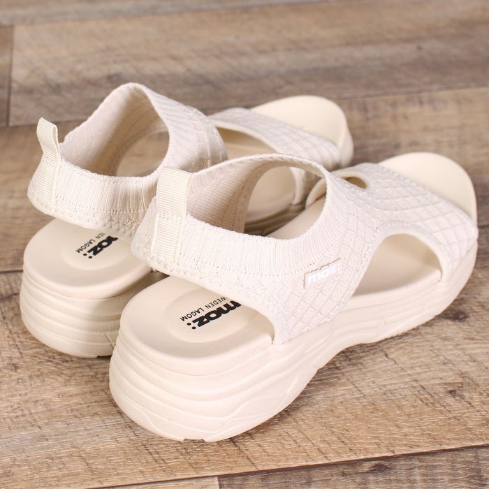 モズ サンダル レディース 厚底 51103 moz カジュアル カバードサンダル 疲れにくい スポーティー スポサン ワッフルニット 痛くなりにくい シンプル