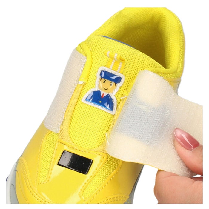 光る靴 プラレール トミカ スニーカー キッズ 新幹線 電車 車 自動車 ドクターイエロー はやぶさ つばさ パトカー 消防車 子供靴 ベルクロ 軽量 フラッシュシューズ PLARAIL 16312 16313 16314 16328 10693 10694