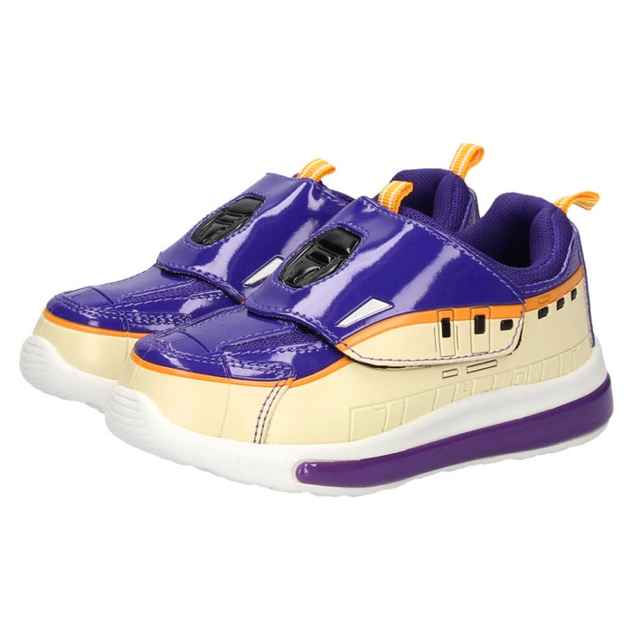 光る靴 プラレール トミカ スニーカー キッズ 新幹線 電車 車 自動車 ドクターイエロー はやぶさ つばさ パトカー 消防車 子供靴 ベルクロ 軽量 フラッシュシューズ PLARAIL 16312 16313 16314 16328 10693 10694